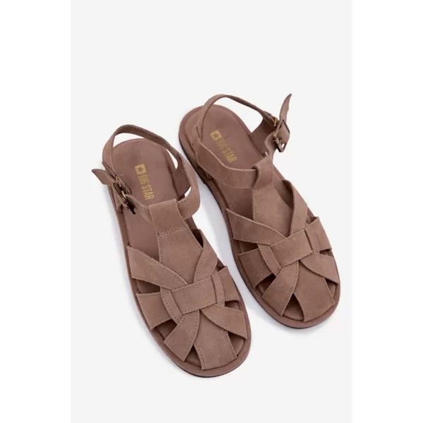  Dámske sandále BIG STAR SHOES TT274250 BEIGE 