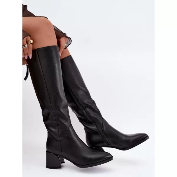  Dámske čižmy D&A JC62-1069 BLACK 