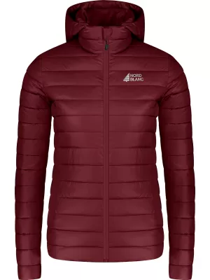 Dámska prešívaná bunda NORDBLANC NIMBUS WJL8395 VÍNOVÁ