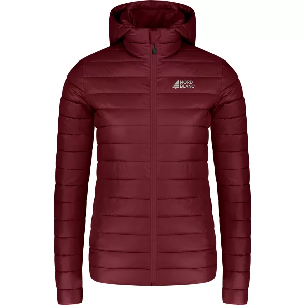  Dámska prešívaná bunda NORDBLANC NIMBUS WJL8395 VÍNOVÁ 
