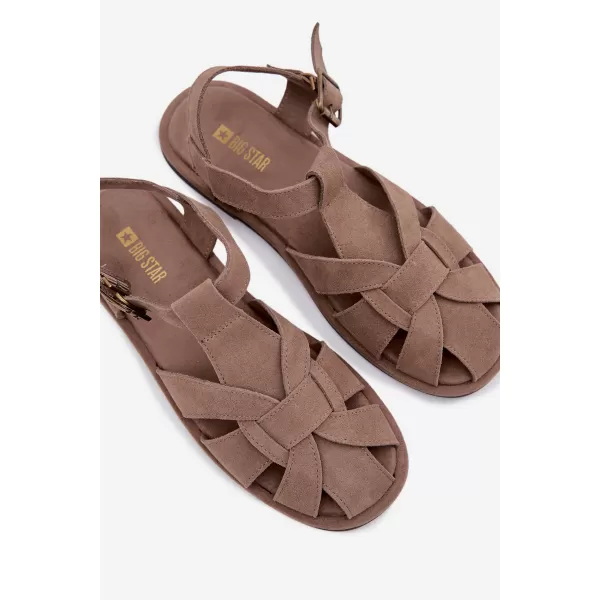  Dámske sandále BIG STAR SHOES TT274250 BEIGE 