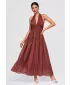 Dámske šaty OMBRE OW-DLR-E0001 BROWN