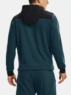 Pánska mikina UNDER ARMOUR UA RUSH FLEECE HOODIE 1366177-413 MODRÁ