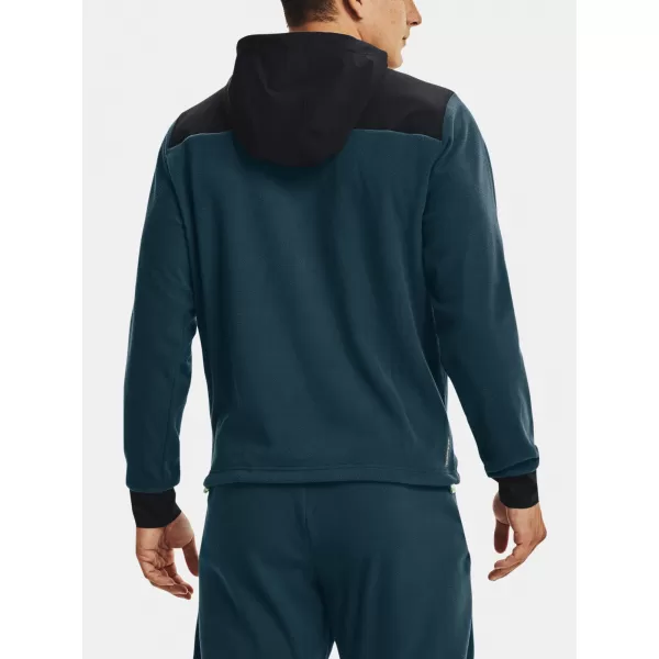  Pánska mikina UNDER ARMOUR UA RUSH FLEECE HOODIE 1366177-413 MODRÁ 