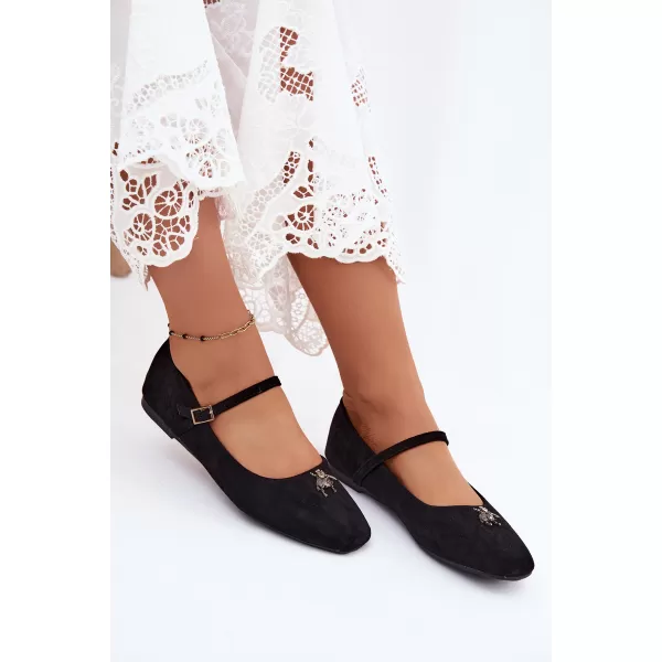  Dámske baleríny BOTO 6672 BLACK 