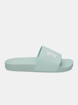 Dámske šľapky UNDER ARMOUR UA W ARMR SLIDE 6007532-703 ZELENÁ