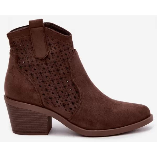  Dámske topánky S.BARSKI HY62-8149 COFFEE 