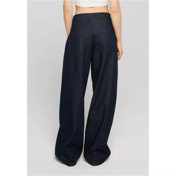  Dámske nohavice URBAN CLASSICS TB8296 BLUE RINSED WASHED 