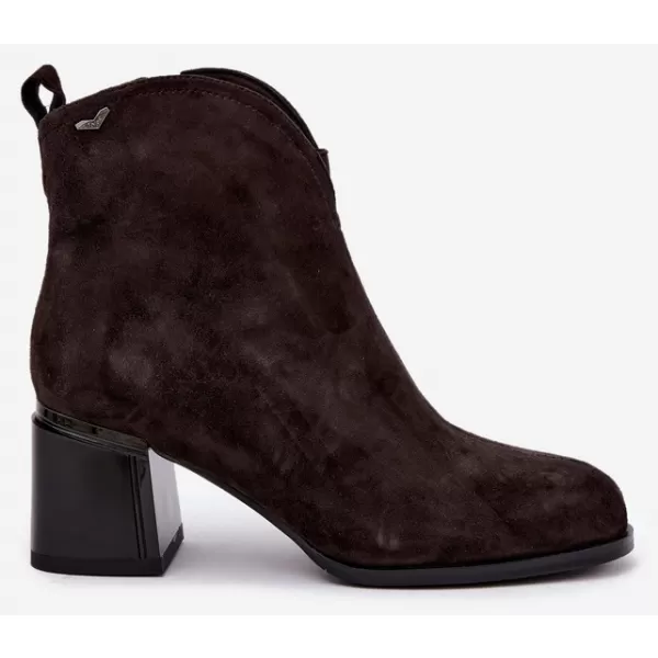  Dámske členkové topánky VINCEZA 91178 BROWN 