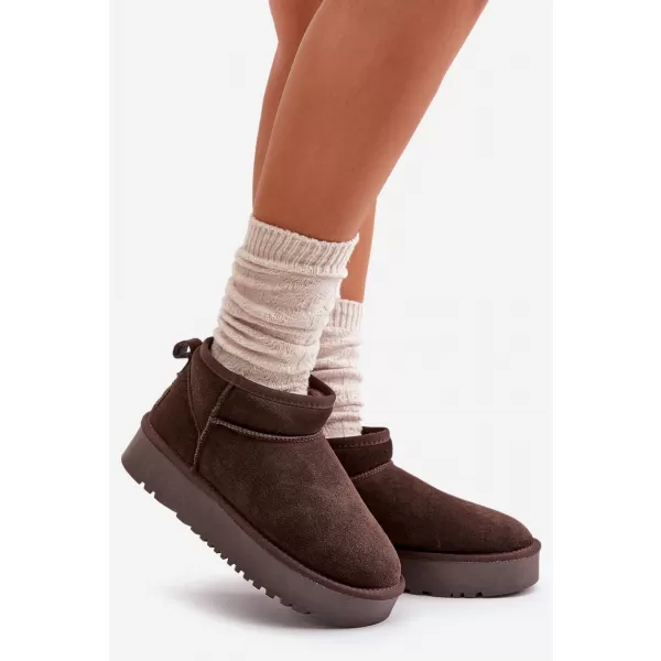  Dámske snehule BOTO NN604 BROWN 