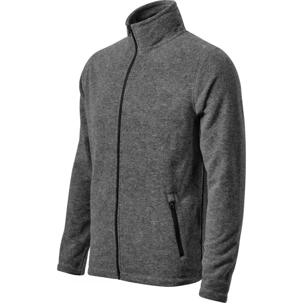  Pánska micro fleece mikina MALFINI FACTOR 852 ČIERNY MELÍR 