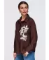 Dámska košeľa OMBRE OW-SH-E0073 BROWN