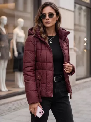 Dámska bunda DSTREET TY5859 BORDO
