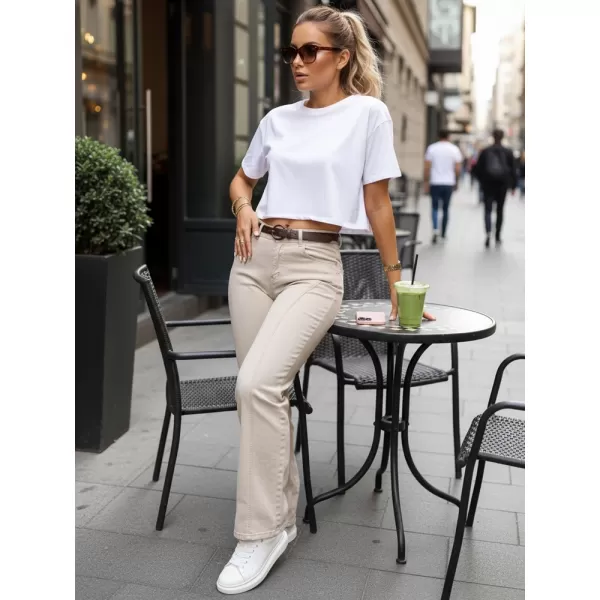  Dámske nohavice DSTREET UY3059 ECRU 