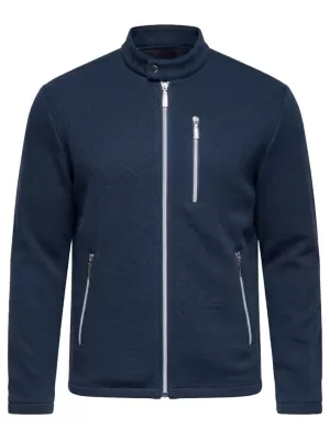 Pánska bunda OMBRE C587 DARK BLUE