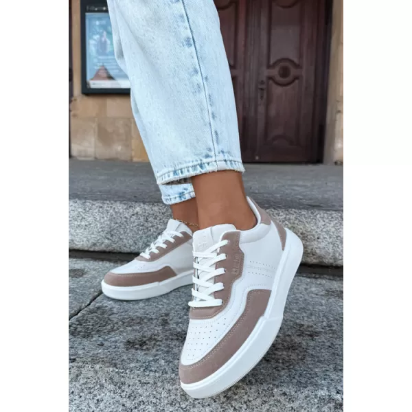  Dámske tenisky BIG STAR SHOES UU274275 WHITE/BEIGE 
