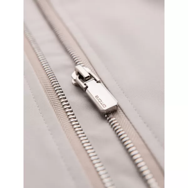  Pánska prechodná bunda OMBRE OM-JANP-0224 GREY-BEIGE 