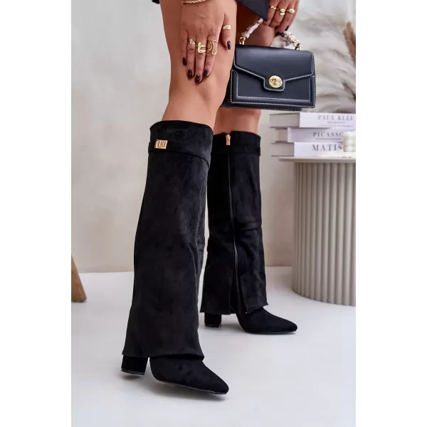  Dámske čižmy BOTO 9501A/LA3150/CLS-603 BLACK 