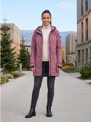 Dámsky nepremokavý kabát ALPINE PRO PERFETA 2 GRAPE NECTAR