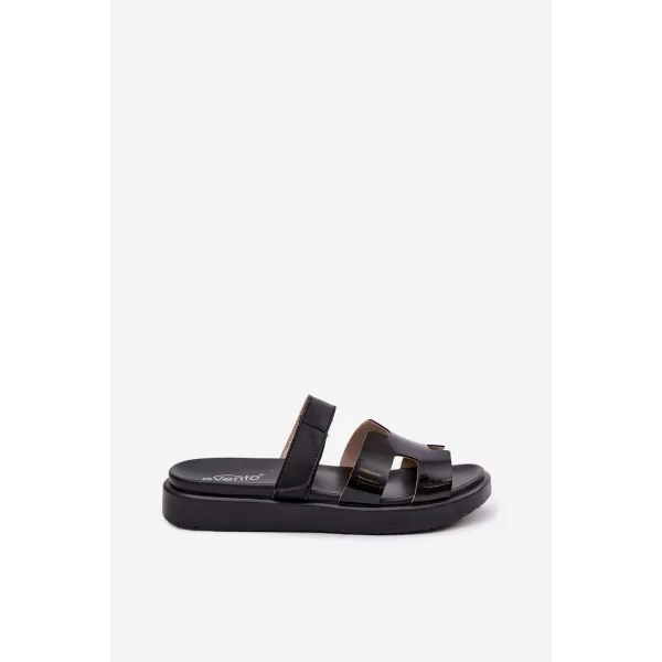  Dámske šľapky BOTO 26SD18-9807 BLACK 