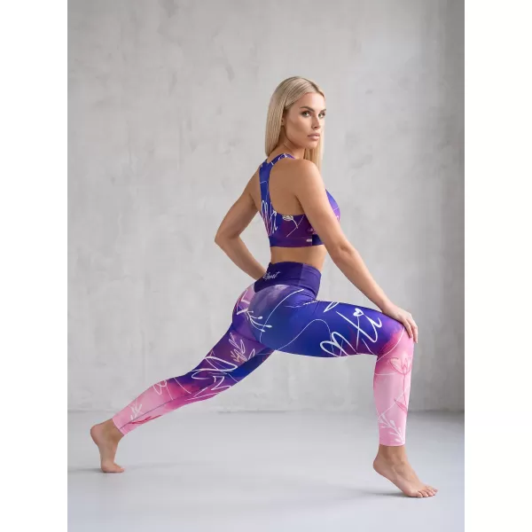  Dámske dlhé legíny premium (nové veľkosti) ALTISPORT VOJ/ALW083LEG05 FIALOVÁ 