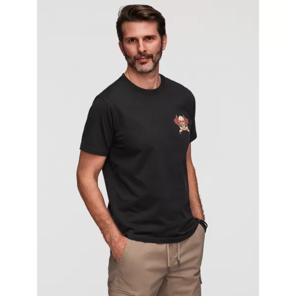  Pánske tričko OMBRE OM-TSPT-0257 BLACK 