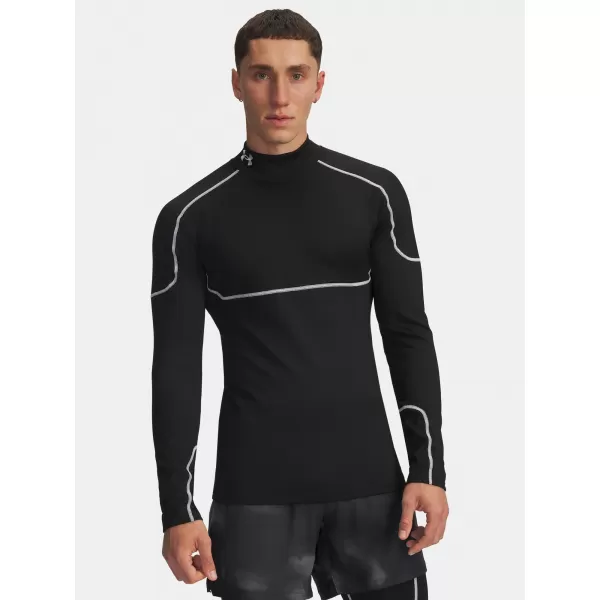  Pánske tričko UNDER ARMOUR COLD WEATHER GRID LS MOCK 6007127-001 ČIERNA 