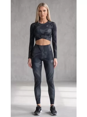 Dámske dlhé legíny premium (nové veľkosti) ALTISPORT VOJ/ALW072LEG05 BLACK