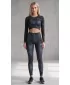 Dámske dlhé legíny premium (nové veľkosti) ALTISPORT VOJ/ALW072LEG05 BLACK
