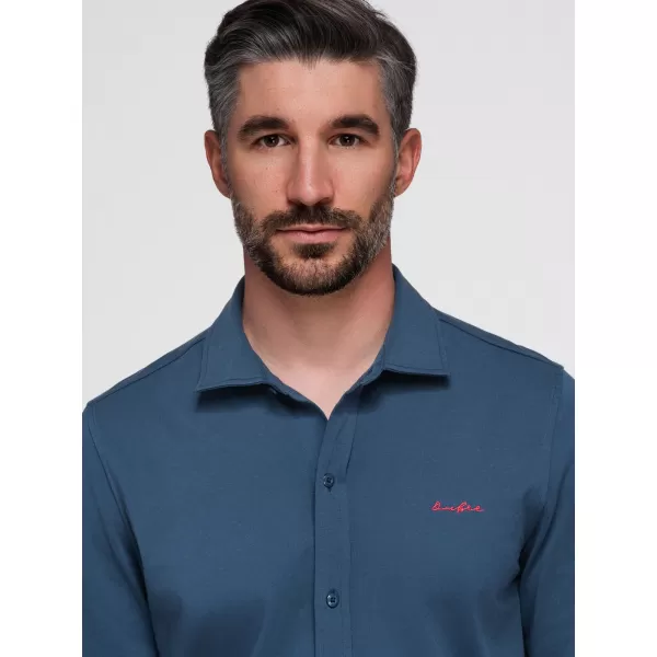  Pánska košeľa OMBRE K697 DENIM 