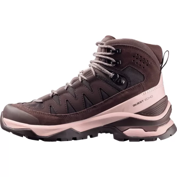  Dámske topánky SALOMON QUEST ECHO GORE TEX L47968500 BLACK COFFEE/SHADOW GRAY/BLACK 