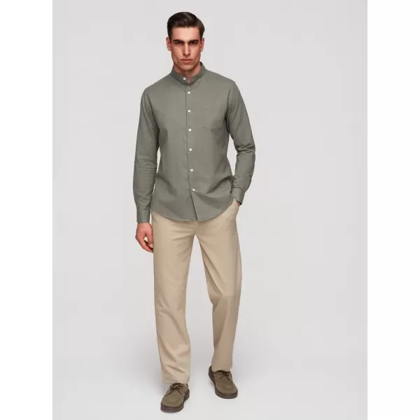  Pánska košeľa OMBRE K704 KHAKI 