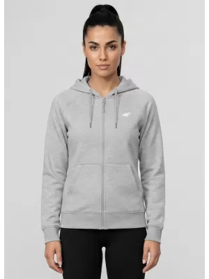 Dámska mikina 4F WMM00TSWSF2535 COLD LIGHT GREY MELANGE
