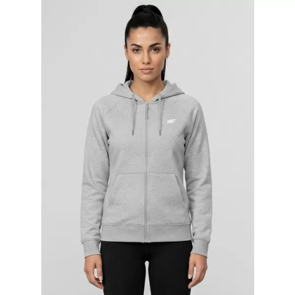  Dámska mikina 4F WMM00TSWSF2535 COLD LIGHT GREY MELANGE 