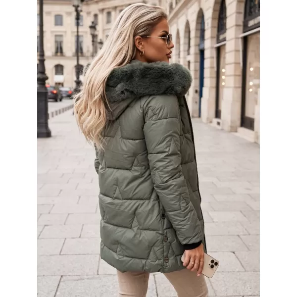  Dámska bunda DSTREET TY5739 ZELENÁ 