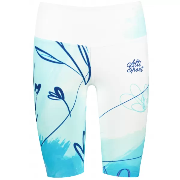  Dámske legíny nad kolená premium (nové veľkosti) ALTISPORT VOJ/ALW083LEG06 BIELOMODRÁ 