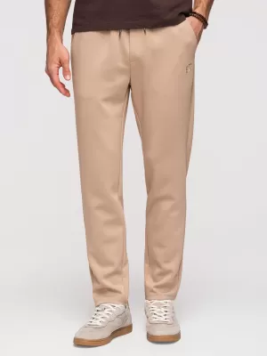 Pánske tepláky OMBRE OM-PSBC-0221 BEIGE