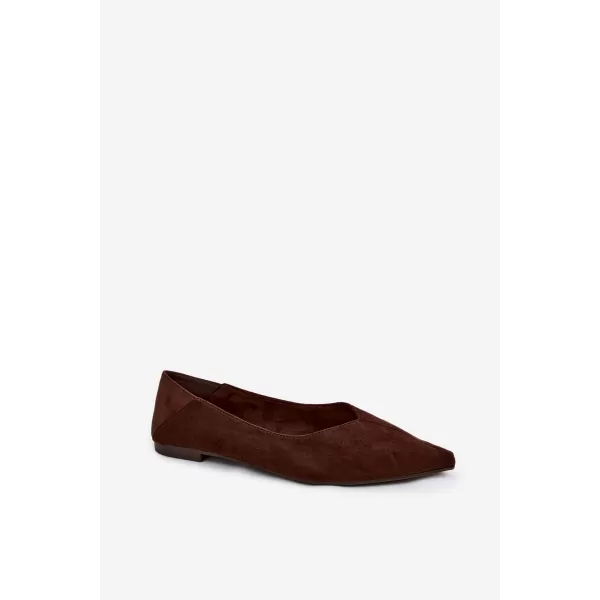  Dámske baleríny BOTO JH597 BROWN 