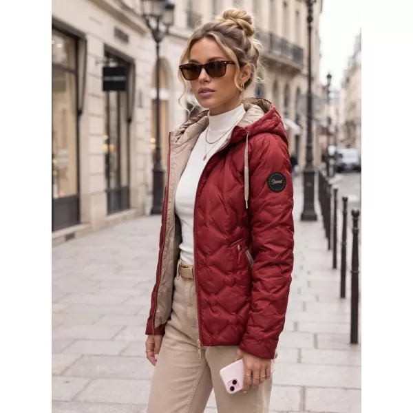  Dámska bunda DSTREET TY5885 BORDOVÁ 