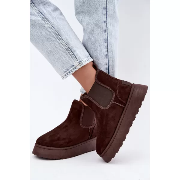  Dámske topánky BIG STAR SHOES UU274174 BROWN/BEIGE SHADOWS 
