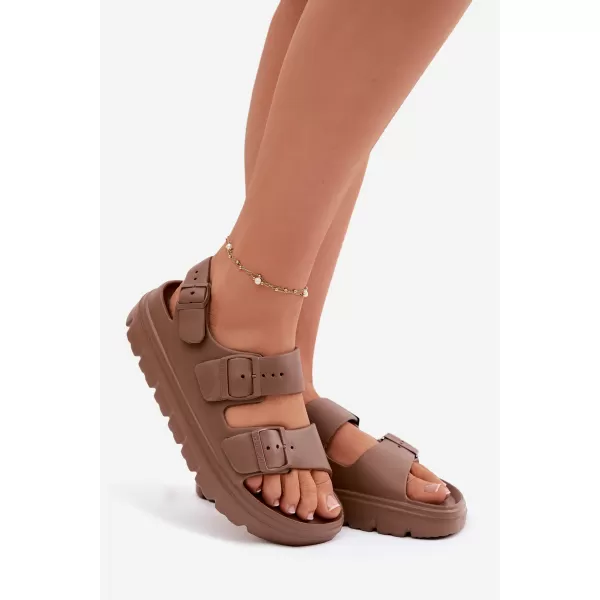  Dámske sandále BIG STAR SHOES TT274A035 BROWN/BEIGE 
