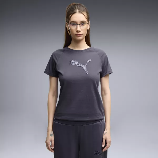  Dámske tričko PUMA ESS SEQUINS TEE 69457635 INKY DEPTHS 