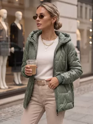 Dámska bunda DSTREET TY5802 ZELENÁ