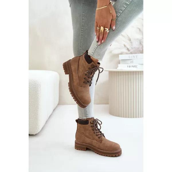  Dámske čižmy BIG STAR SHOES OO274A289 BROWN/BEIGE 