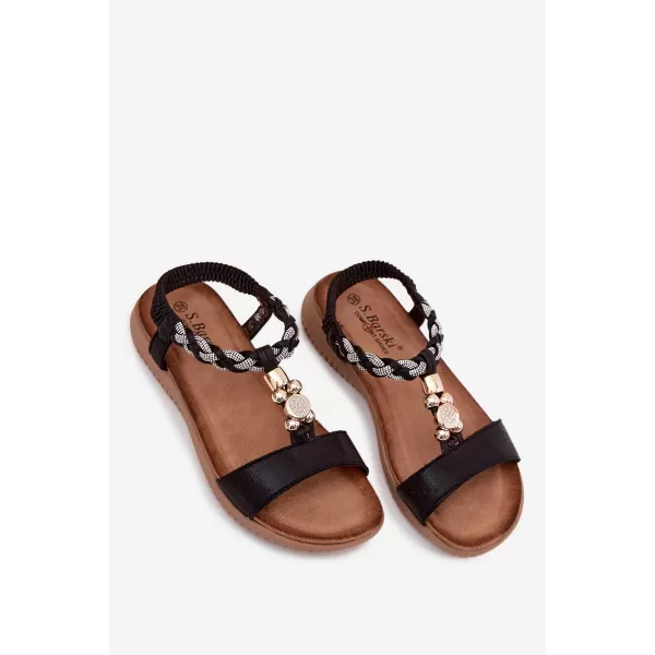  Dámske sandále S.BARSKI KV61-6051 BLACK 
