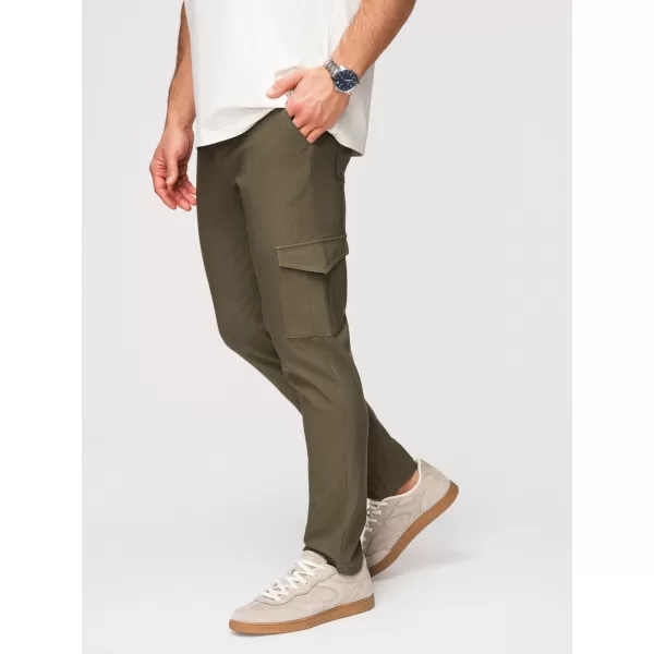  Pánske nohavice OMBRE P1515 DARK OLIVE GREEN 