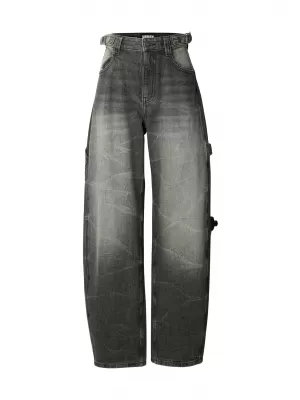 Dámske nohavice URBAN CLASSICS TB8140 BLACK WASHED