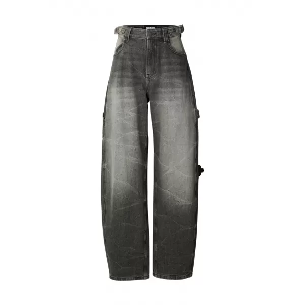  Dámske nohavice URBAN CLASSICS TB8140 BLACK WASHED 