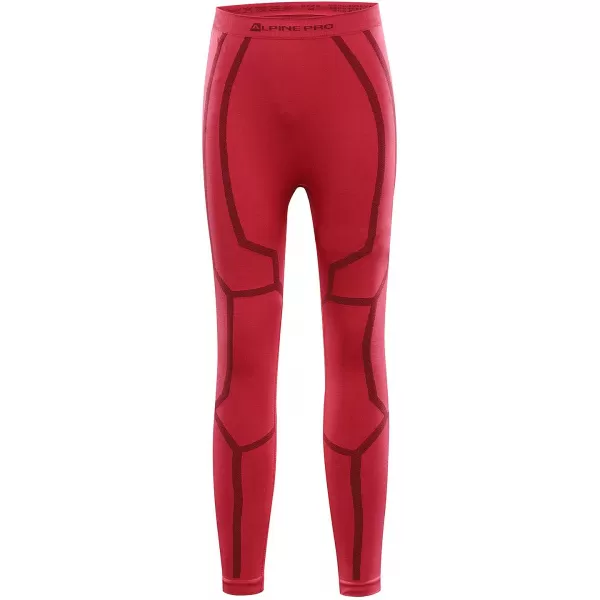  Detské termo nohavice ALPINE PRO LESSO 2 RASPBERRY 