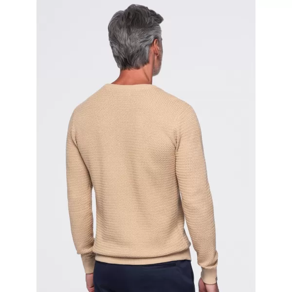  Pánsky sveter OMBRE OM-SWSW-0119 SAND 